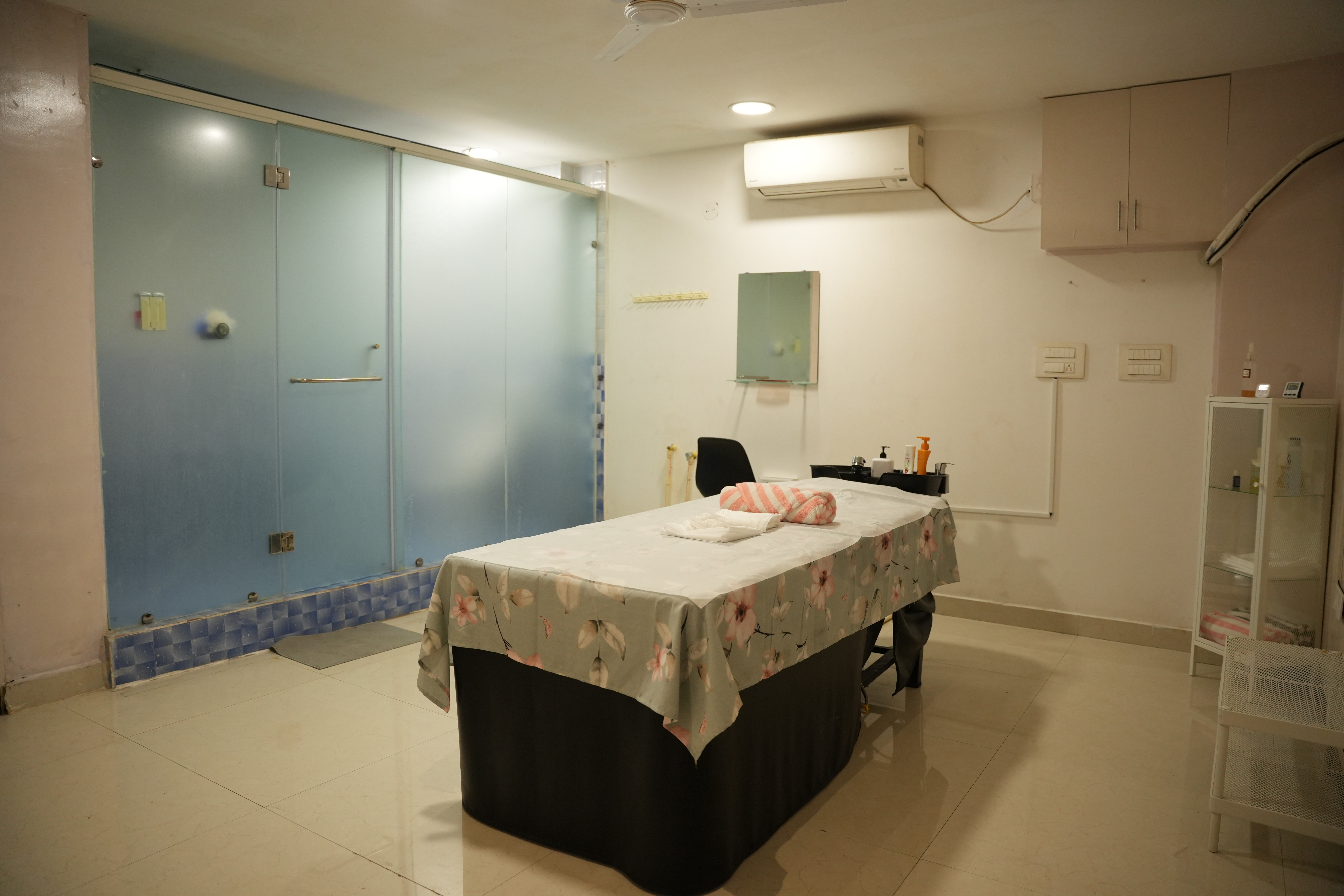 Private spa room interior in Banjara Hills Hyderabad