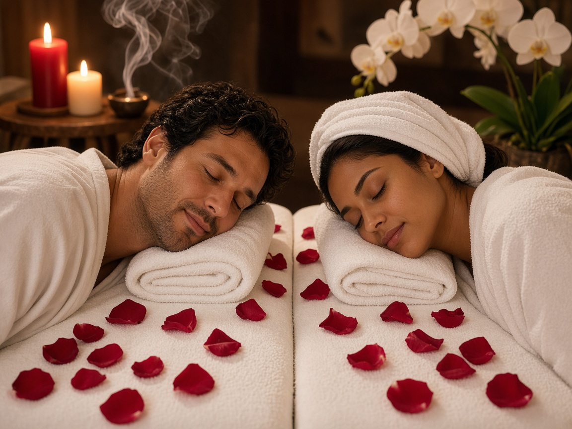Private couple massage experience at Zuxa Beauty Spa in Banjara Hills.