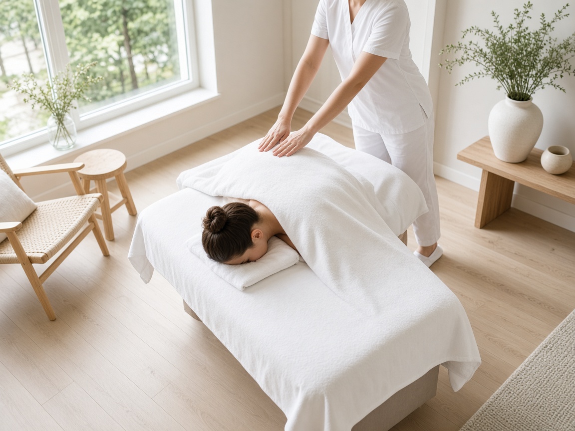 Relaxing Swedish massage at Zuxa Beauty Spa in Banjara Hills.